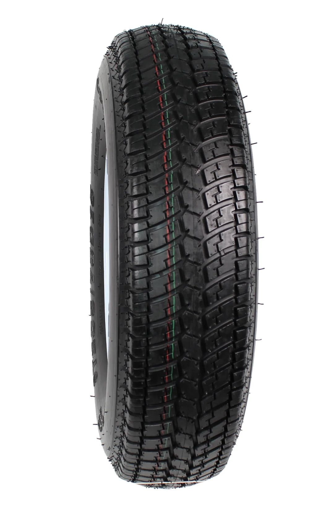 Trailer Tire on Rim ST205/75D15 F78-15 205/75-15 Load C 5 Lug Wheel White Spoke