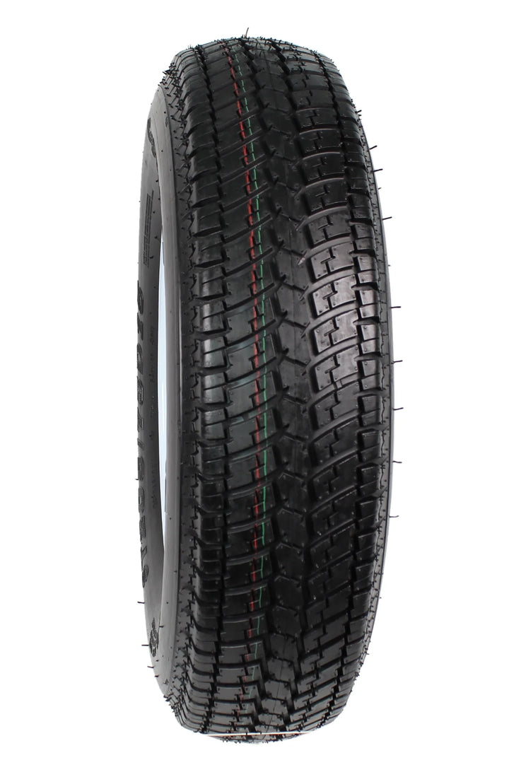 Trailer Tire on Rim ST205/75D15 F78-15 205/75-15 Load C 5 Lug Wheel White Spoke